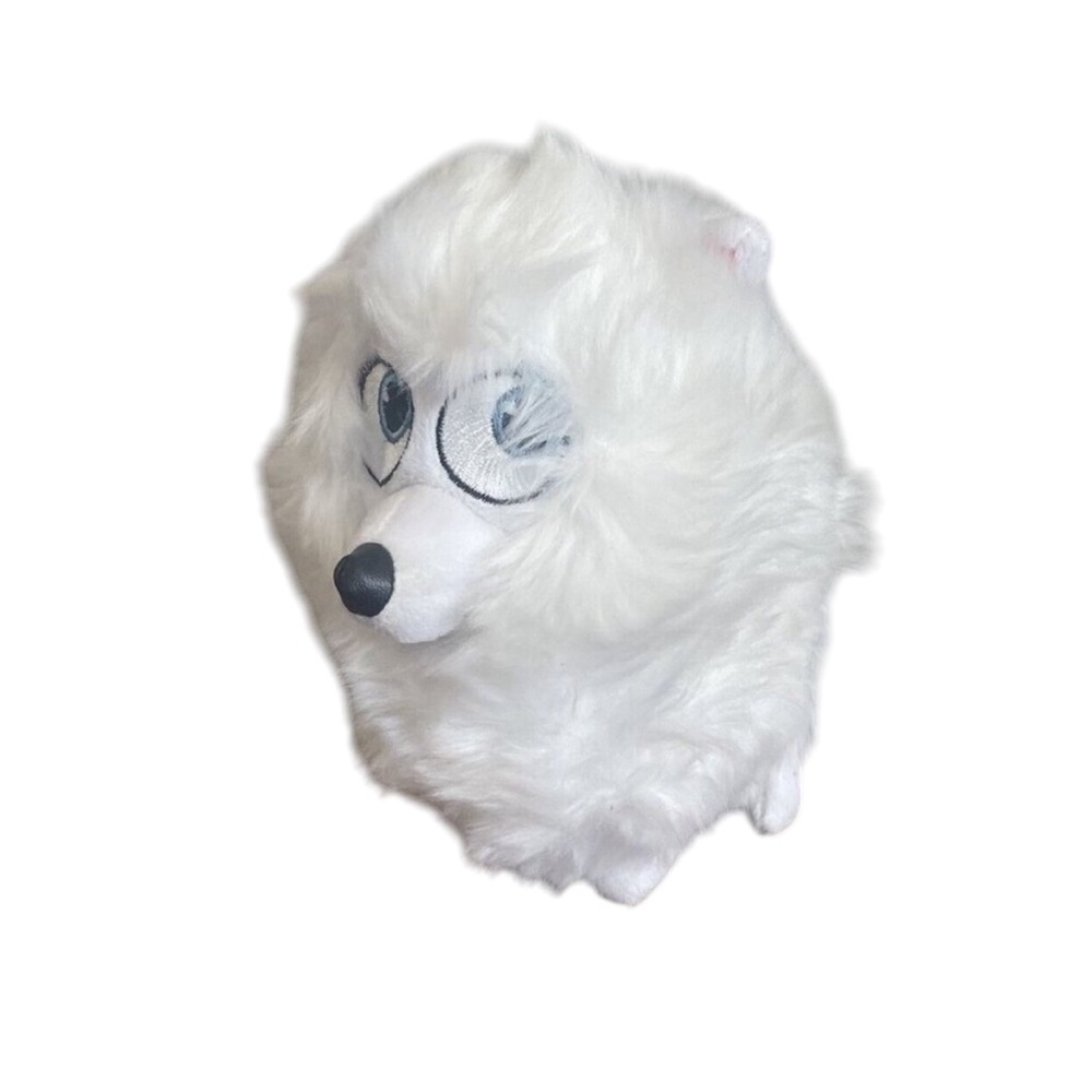 The Secret Life of Pets Gidget White Fluffy Dog Pink Bow 6" Plush stuffed animal
